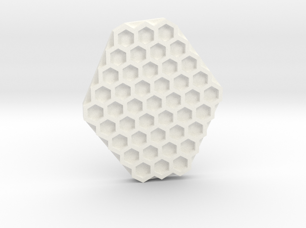 Hexa stamp tool in White Processed Versatile Plastic