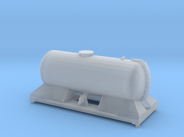 FEA-F Spine Wagon Mounted Tank Module for N Gauge, in Tan Fine Detail Plastic