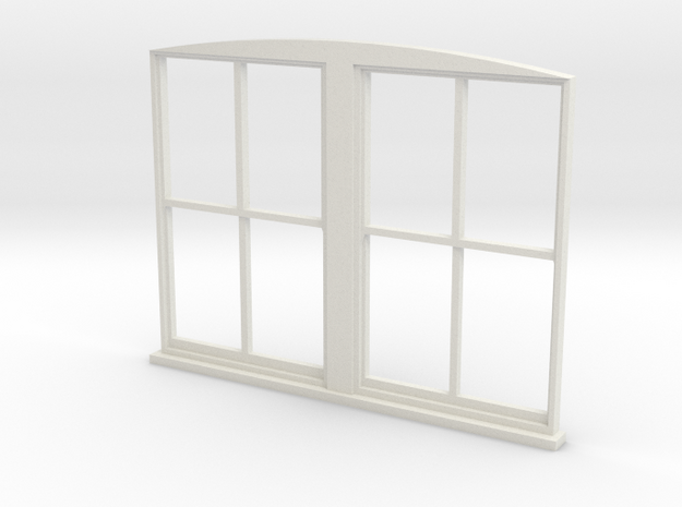 Double Window 1:55 in White Natural Versatile Plastic