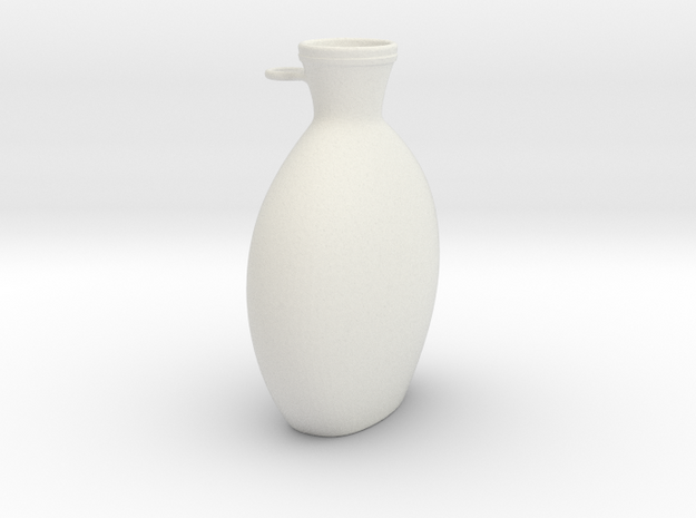 Flask in White Natural Versatile Plastic