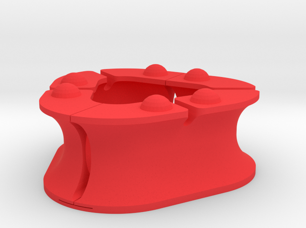 Earbud Holder in Red Processed Versatile Plastic