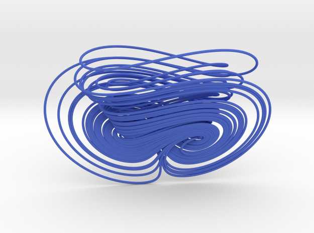 0518 Chen Attractor (10 cm) in Blue Processed Versatile Plastic