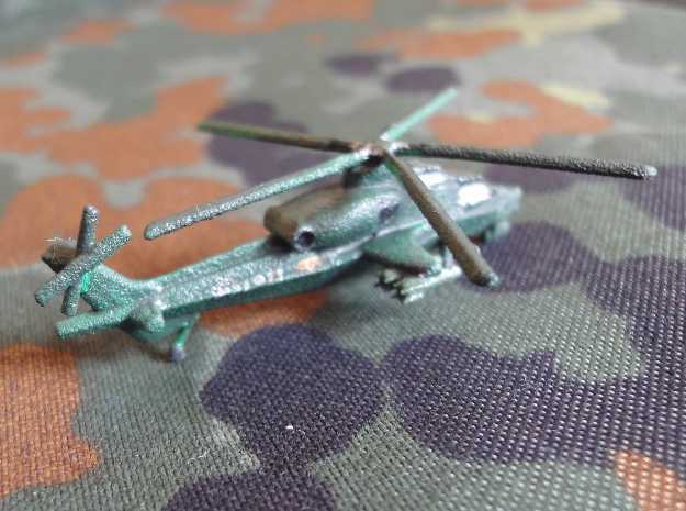 1/300 Chinese WZ-10 Attack Helicopter in White Natural Versatile Plastic