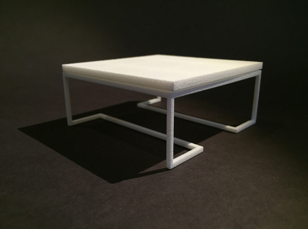 Coffee Table 1-12 in White Natural Versatile Plastic