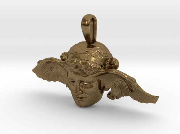 Hypnos, god of sleep, pendant (restored wing) in Natural Bronze