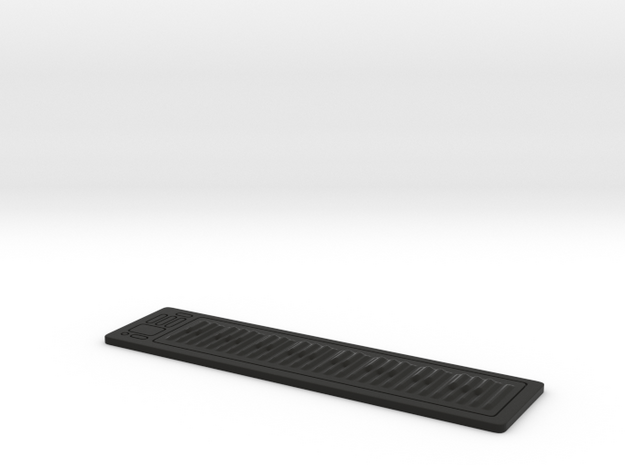Digital Piano RSR49 1:12 Scale in Black Natural Versatile Plastic