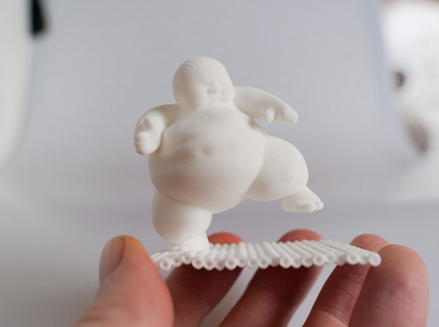 sumo wrestler in White Natural Versatile Plastic