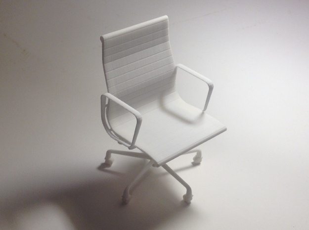 Eames Chair - 4.4" tall in White Natural Versatile Plastic