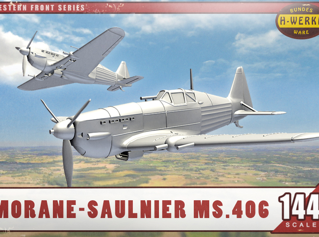 1/144th - Morane-Saulnier Ms.406  in Tan Fine Detail Plastic