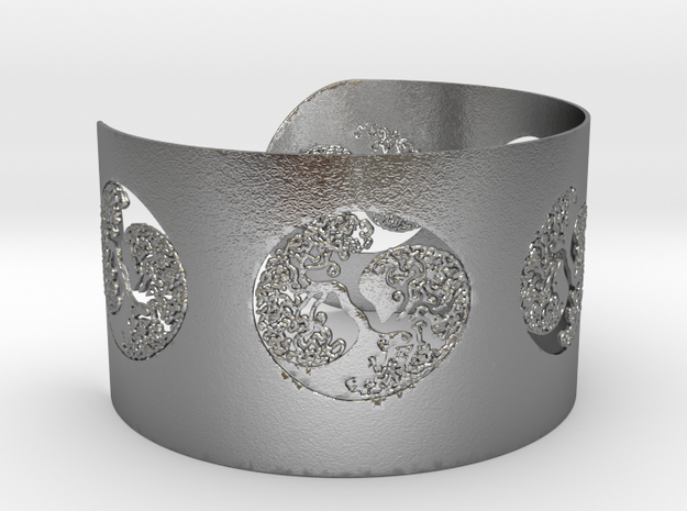 Celtic Tree Of Life Bracelet Ø2,48 inch/Ø63 mm Ful in Natural Silver