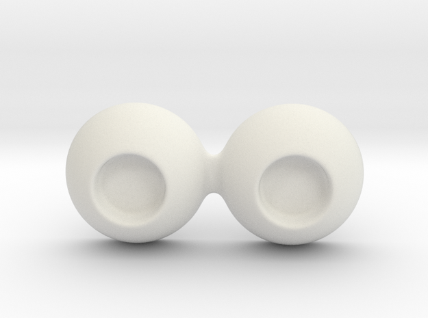 Eyes 14mm Medium Pupil in White Natural Versatile Plastic