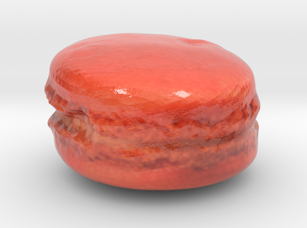 The Raspberry Macaron-mini in Glossy Full Color Sandstone