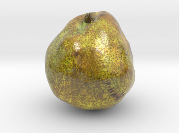The Pear-2-mini in Glossy Full Color Sandstone