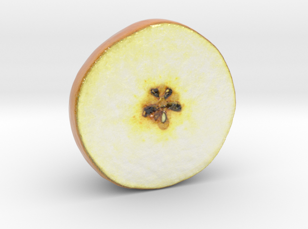 The Pear-3-Upper Half-mini in Glossy Full Color Sandstone