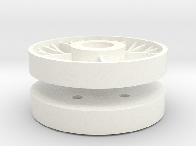 IS ISU Wheel 1/16 in White Processed Versatile Plastic