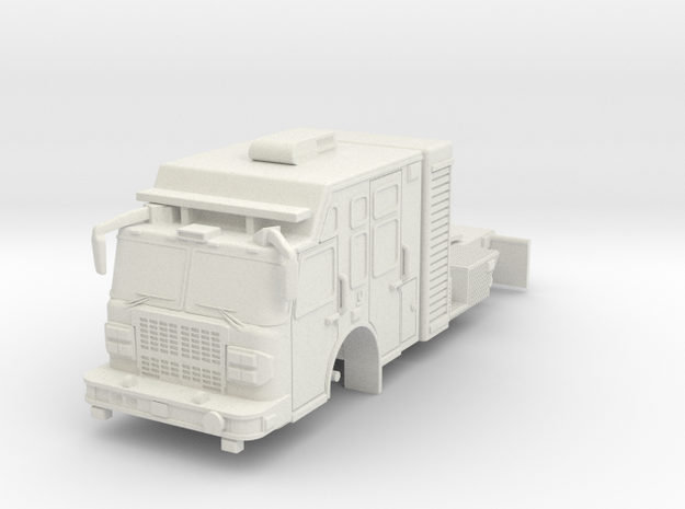 1/87 USAR or HAZMAT Tractor in White Natural Versatile Plastic