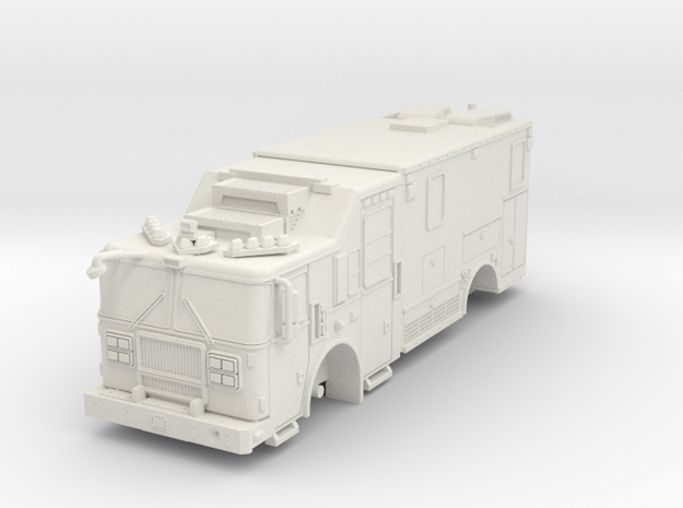  1/64 FDNY seagrave communication truck in White Natural Versatile Plastic