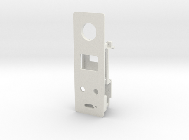 Starplat - Faceplate for 12mm Fire Switch in White Natural Versatile Plastic