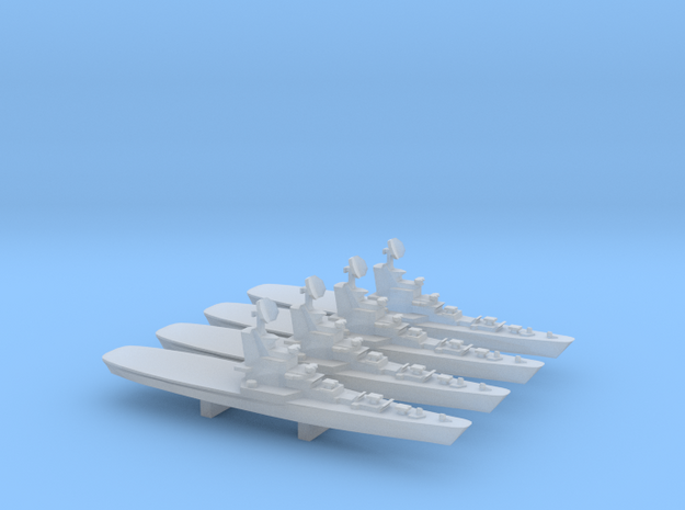 Moskva Class Helicopter Carrier x 4, 1/6000 in Tan Fine Detail Plastic