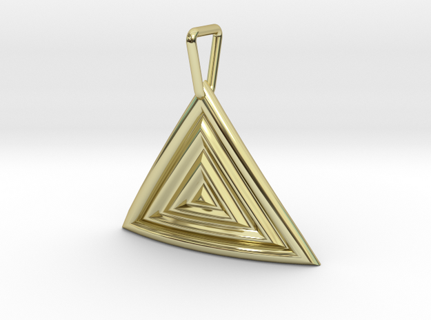 Triangular Ripple Pendant