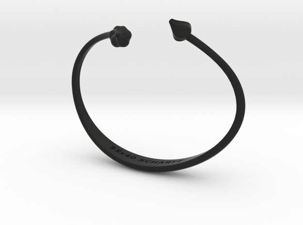 Purløg-Chives Bracelet 55x40 in Black Natural Versatile Plastic
