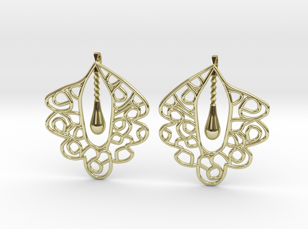 Granada Earrings (Plane Shape). in 18k Gold Plated Brass