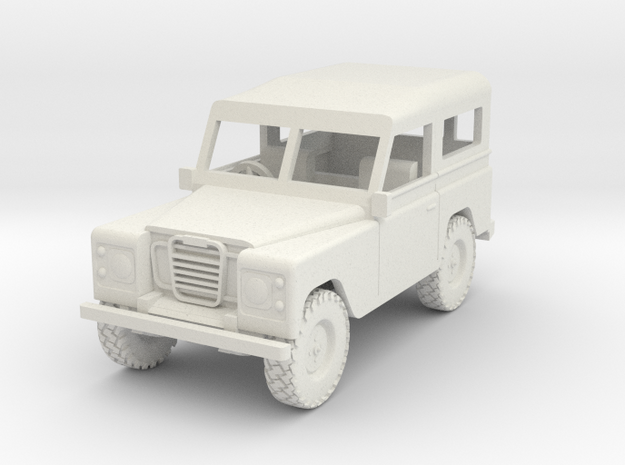 1/72 1:72 Scale Land Rover Hard Top in White Natural Versatile Plastic