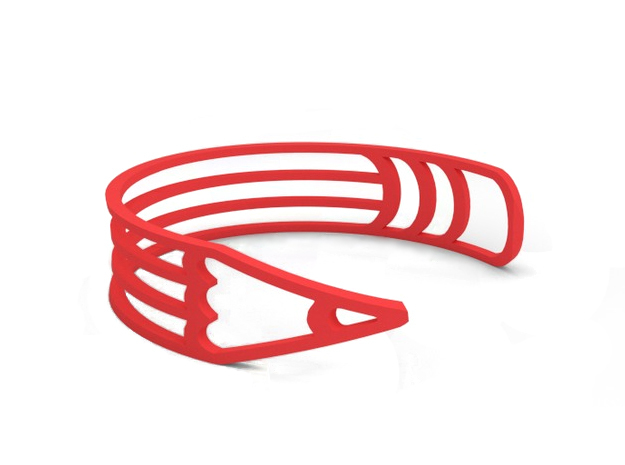 Bracelet "Pencil" in Red Processed Versatile Plastic