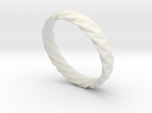 Twistium - Bracelet P=190mm h15 Alpha in White Natural Versatile Plastic