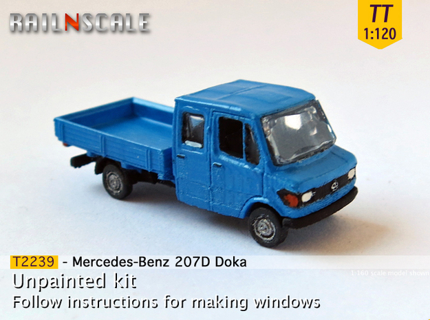 Mercedes-Benz 207D Doka (TT 1:120) in Tan Fine Detail Plastic