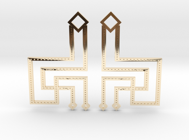 Loft Female- Earrings in 14k Gold Plated Brass