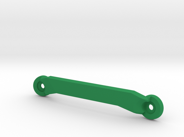 CW01 Chassis Brace - Front - Blank (No Lettering) in Green Processed Versatile Plastic