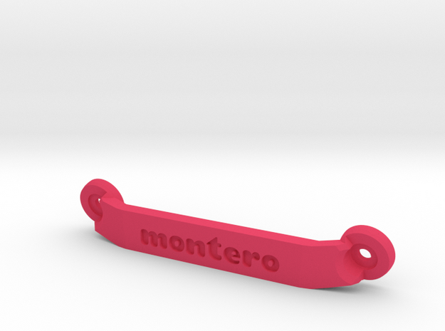 CW01 Chassis Brace - Rear - Montero in Pink Processed Versatile Plastic