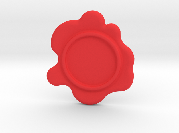 Wax Seal - Customizable Paper Weight! in Red Processed Versatile Plastic