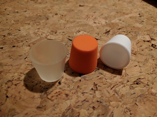 Tiny Stackable Pill Cup in White Natural Versatile Plastic