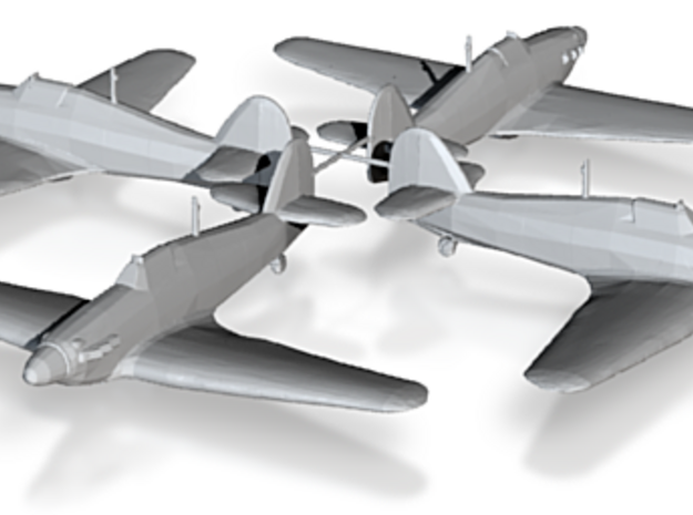 Hawker Hurricane Mk.IIa 1/200 x4 HDA in Tan Fine Detail Plastic