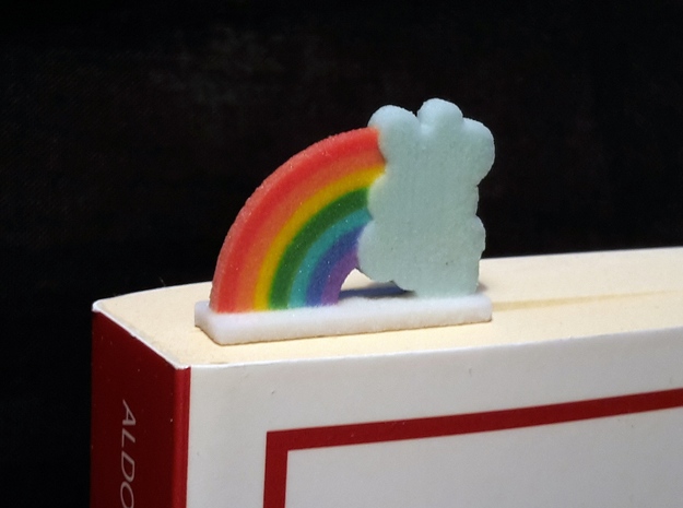 bookmark - S18 - rainbow in Full Color Sandstone