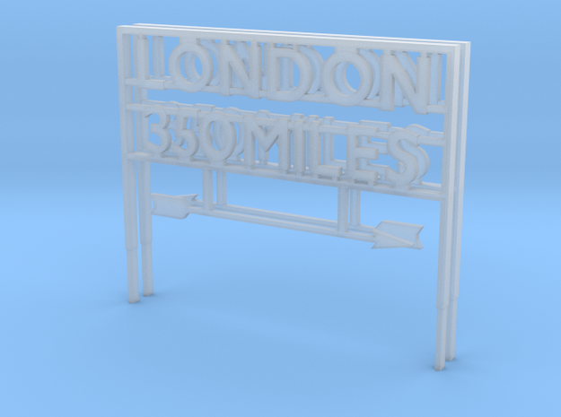 London 350 miles Sign
