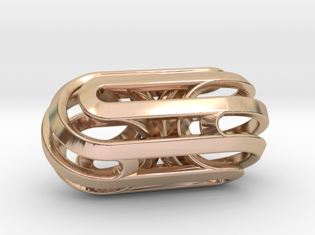 Sphericon Fission in 14k Rose Gold Plated Brass