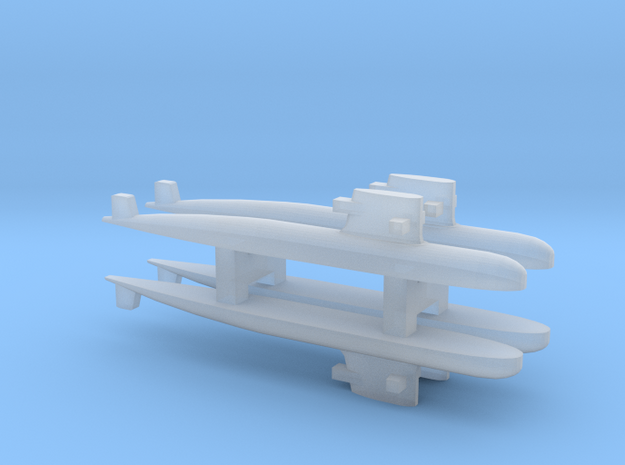  PLA[N] 039G Submarine x 4, 1/3000 in Tan Fine Detail Plastic