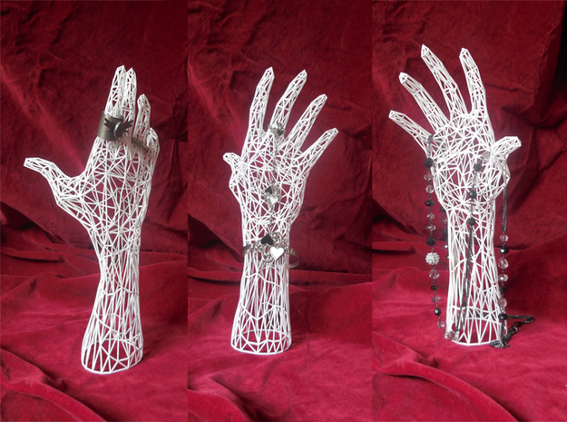Wireframe hand - Jewelry Display Model