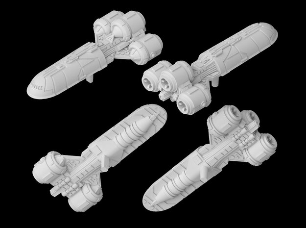 (Armada) CSS-1 Senator Star Shuttle in White Processed Versatile Plastic