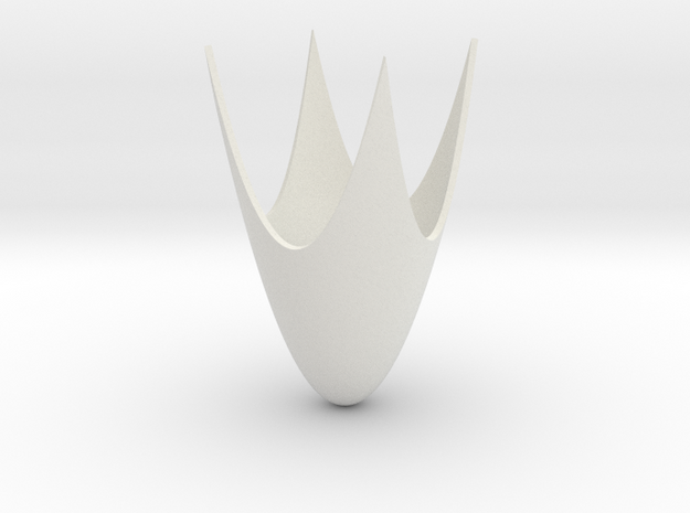 Paraboloid With Arch in White Natural Versatile Plastic