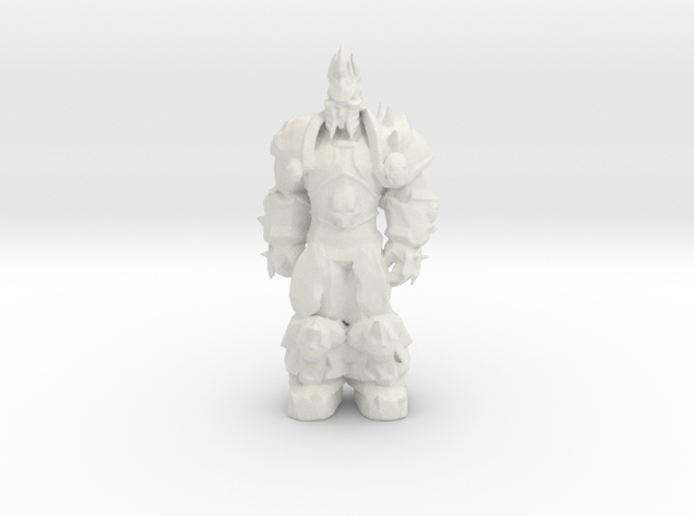 Arthas: Lich King from World of Warcraft (rest) in White Natural Versatile Plastic