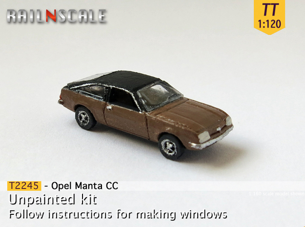 Opel Manta CC (TT 1:120) in Tan Fine Detail Plastic