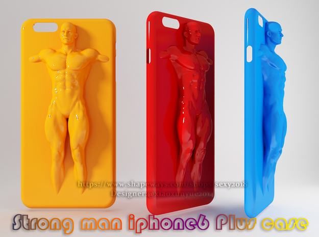  IPhone6 Plus Case Strong Man 001 in White Natural Versatile Plastic