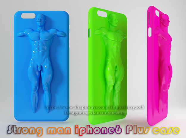  IPhone6 Plus Case Strong Man 002 in White Natural Versatile Plastic
