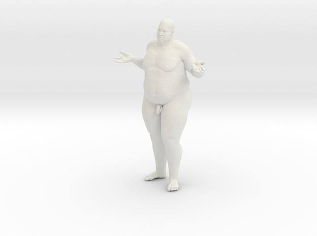 1/20 Fat Man 013 in White Natural Versatile Plastic
