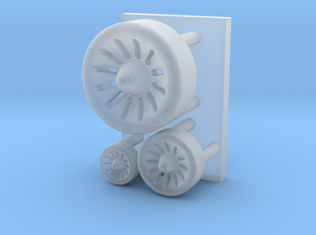 Spaceship engine parts ( enhanced version ) in Smooth Fine Detail Plastic