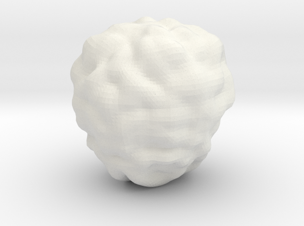 Fantasy Rock Asteroid in White Natural Versatile Plastic